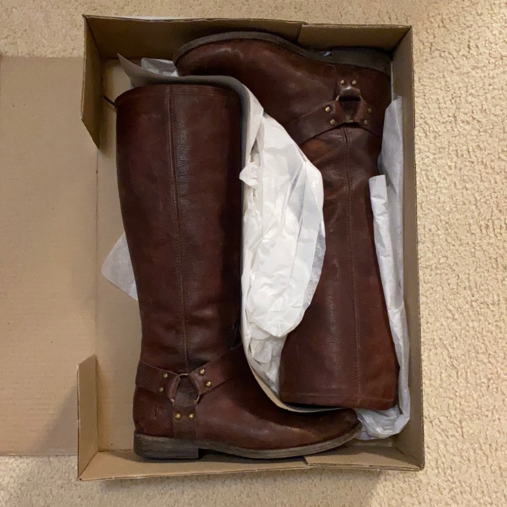 Frye Boots - Phillip Harness Tall - Dark Brown